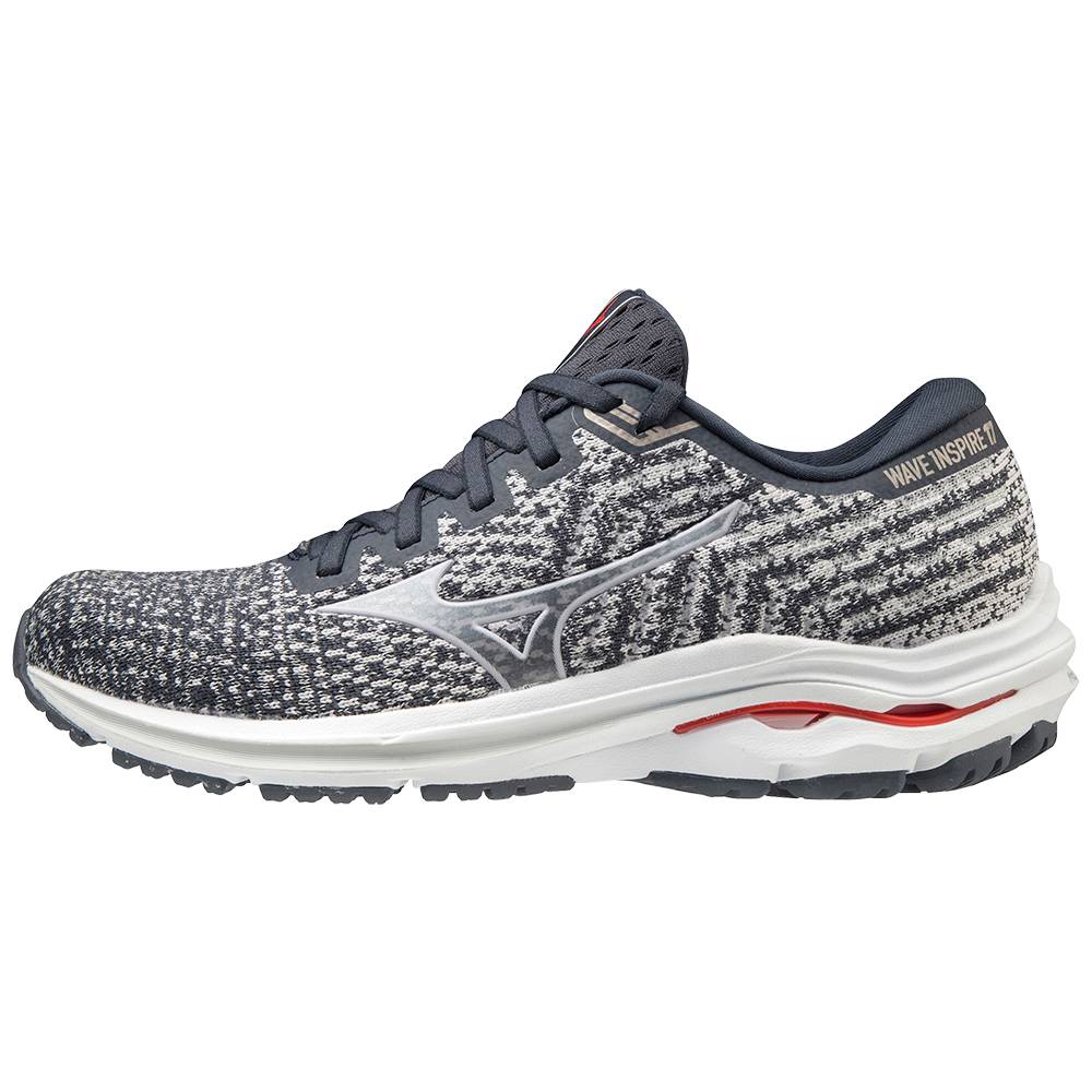 Mizuno Wave Inspire 17 WAVEKNIT - Bayan Koşu Ayakkabısı - Gri Türkiye (SEWKYZ-832)